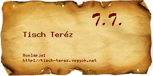 Tisch Teréz névjegykártya